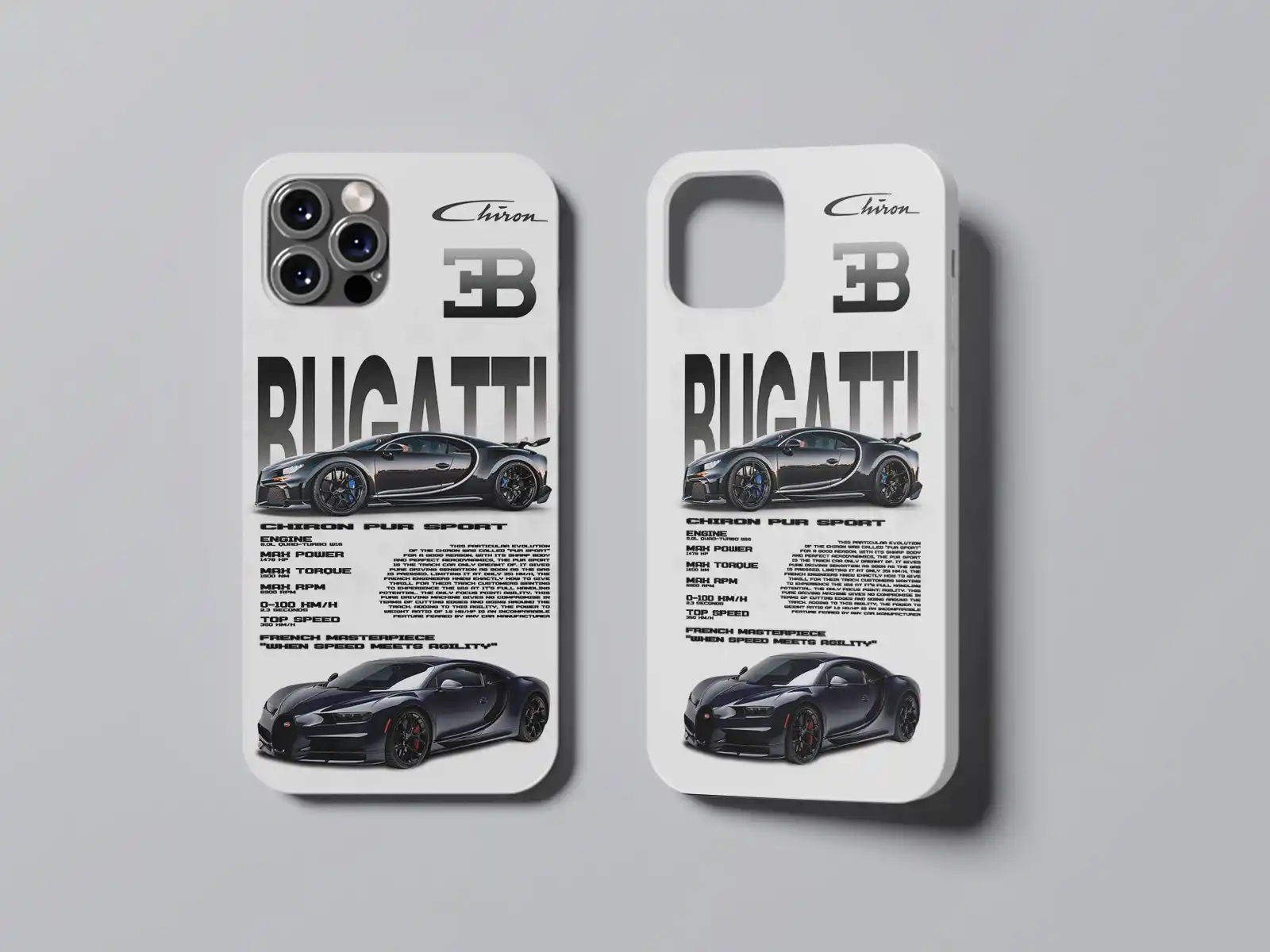 Bugatti iPhone Silicone Case High-End Series 